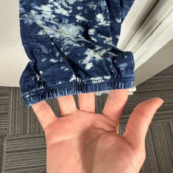MONROW Blue Tie-Dye Jogger Pants – 100% Cotton Lounge Sweatpants, Size Small - Picture 5 of 8